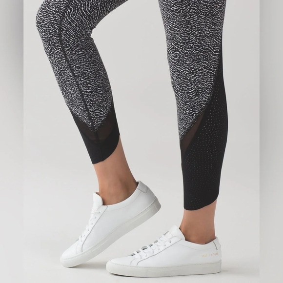 Lululemon Luon Ripple Jacquard Wunder Under Hi-Rise Laser Cut Pant Leggings - Picture 9 of 9